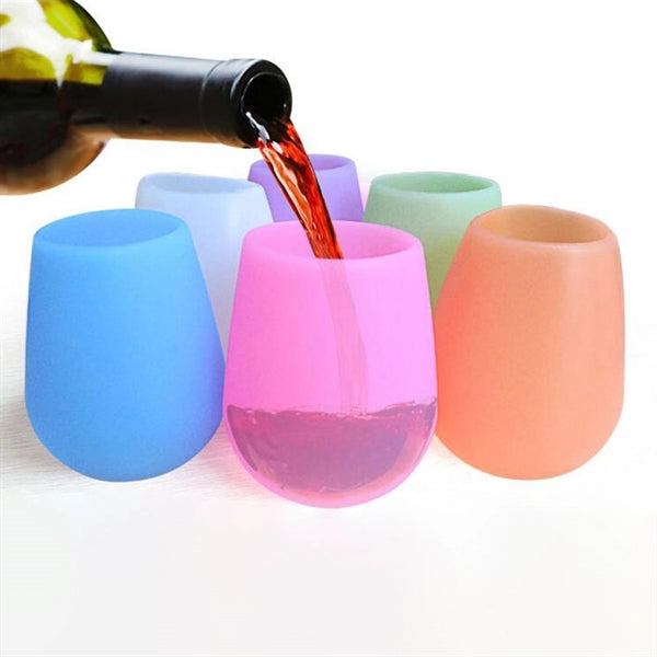 Silicone wine glass