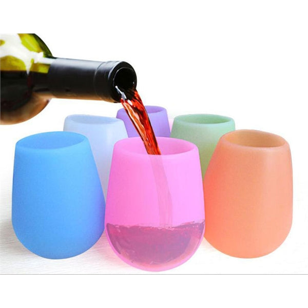 Silicone wine glass