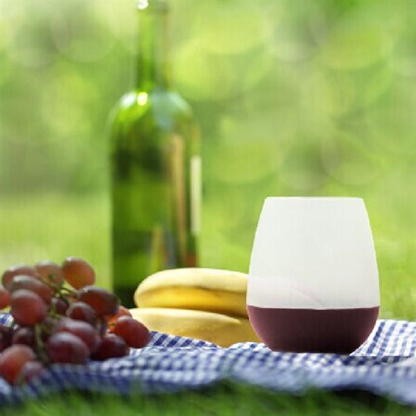 Silicone wine glass