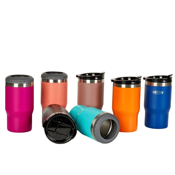4 in 1 14Oz Stainless steel Tumbler Cooler Cup