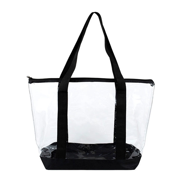 19" x 13 1/2" x 6"- BONDI Jumbo Clear Zippered Tote Bag