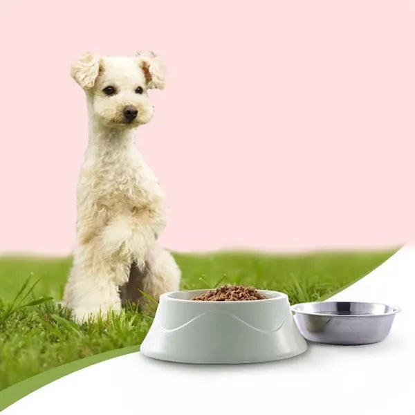 Stainless Steel Detachable Dog Food Water Pet Bowl