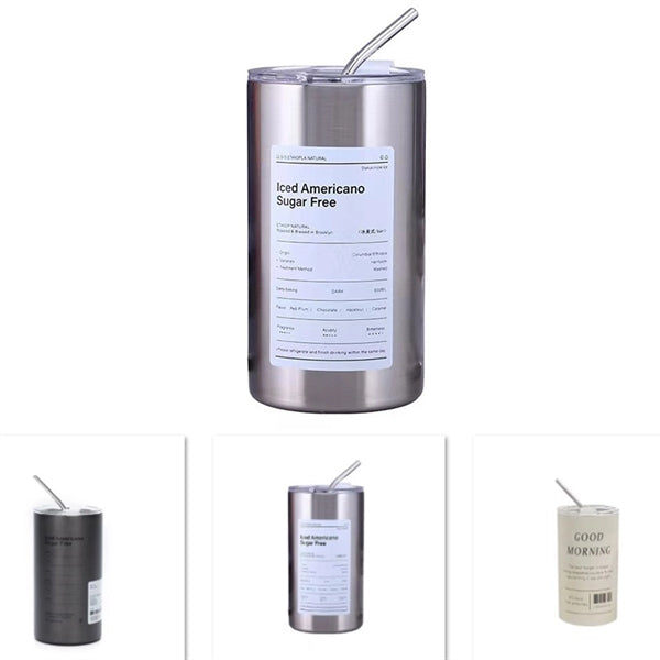 20oz Stainless Steel Straw Double Wall Vacuum-insulated Mug