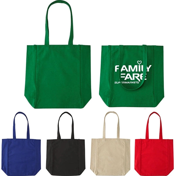 10 Oz. Plain Organic Cotton Canvas Tote Bag