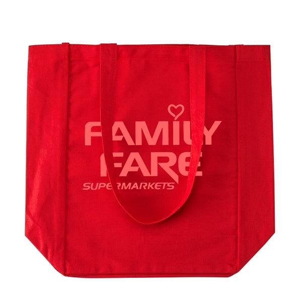 10 Oz. Plain Organic Cotton Canvas Tote Bag