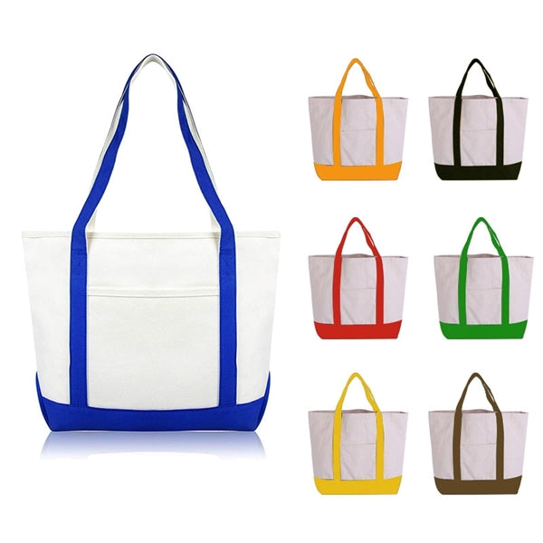 12 oz Canvas Cotton Boat Shoulder Bags