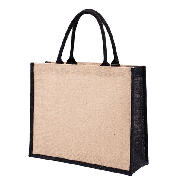 Jute/Burlap Tote Bags With Handles
