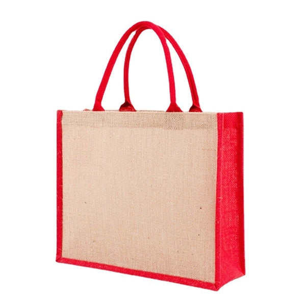 Jute/Burlap Tote Bags With Handles