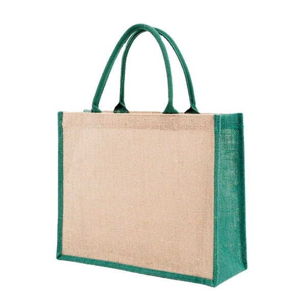 Jute/Burlap Tote Bags With Handles
