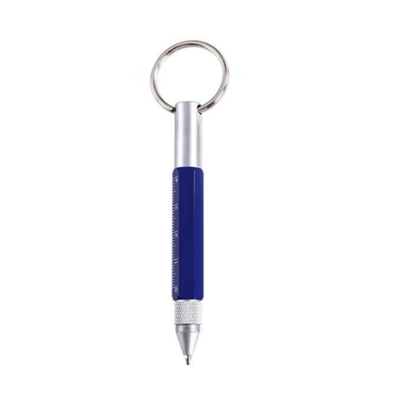 6 in 1 Multifunction Ballpoint Pen with Keychain