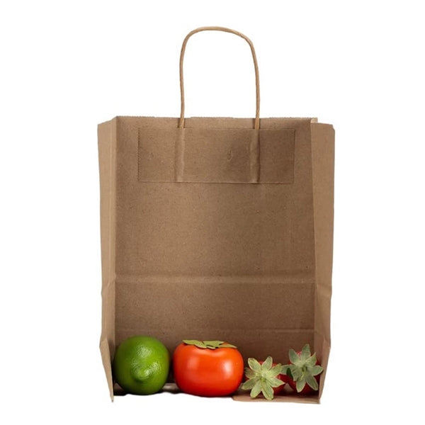 Small Brown Kraft Paper Gift Bag with Handles Bulk