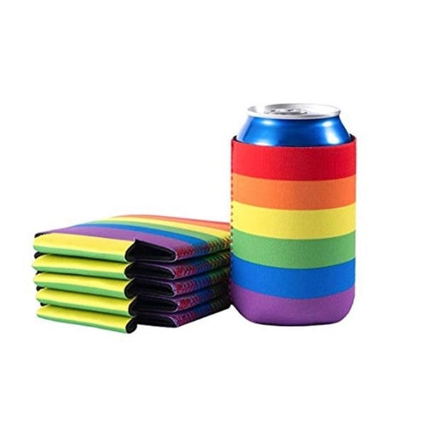 LGBT Rainbow Neoprene Can Cooler Beer Sleeves