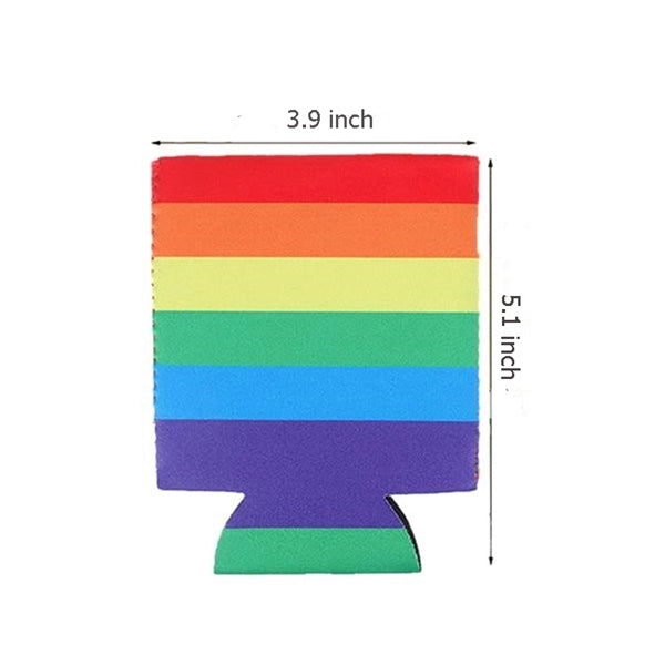 LGBT Rainbow Neoprene Can Cooler Beer Sleeves
