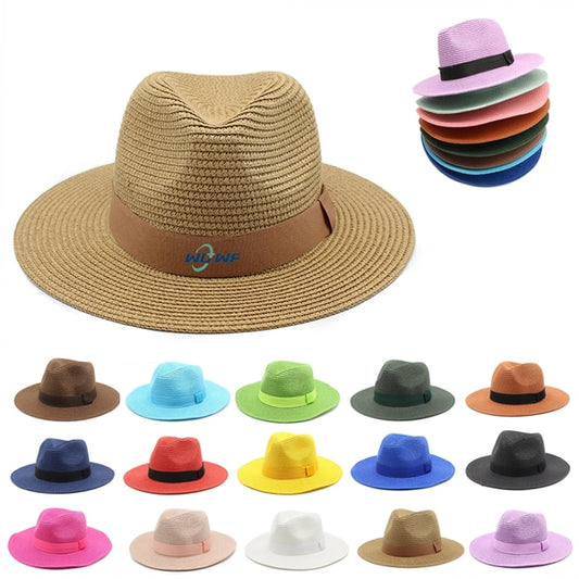 Panama Style Fedora Beach Sun Straw Lifeguard Hat