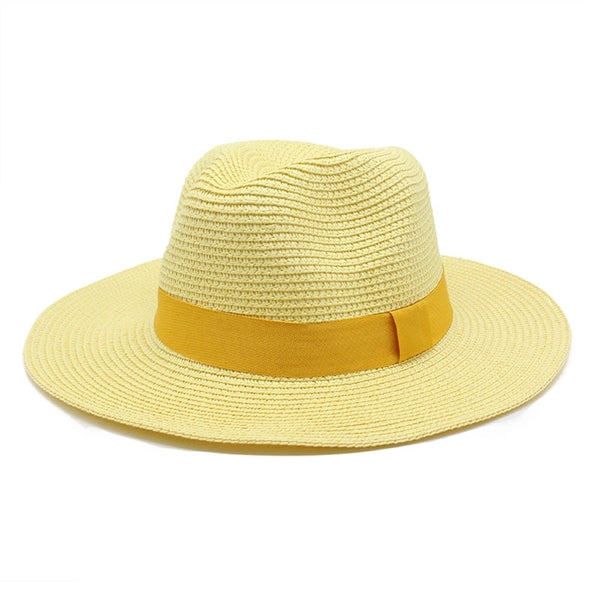 Panama Style Fedora Beach Sun Straw Lifeguard Hat