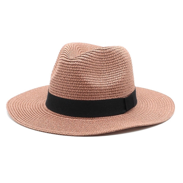 Panama Style Fedora Beach Sun Straw Lifeguard Hat