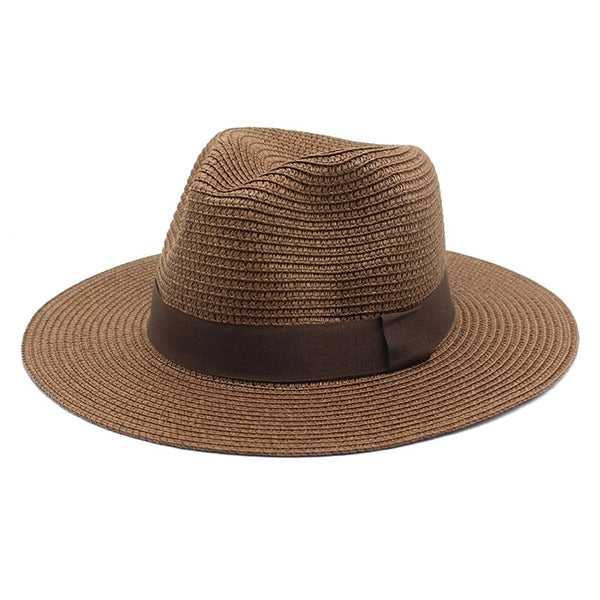Panama Style Fedora Beach Sun Straw Lifeguard Hat