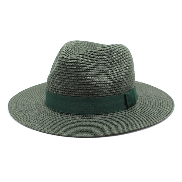 Panama Style Fedora Beach Sun Straw Lifeguard Hat