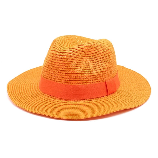 Panama Style Fedora Beach Sun Straw Lifeguard Hat