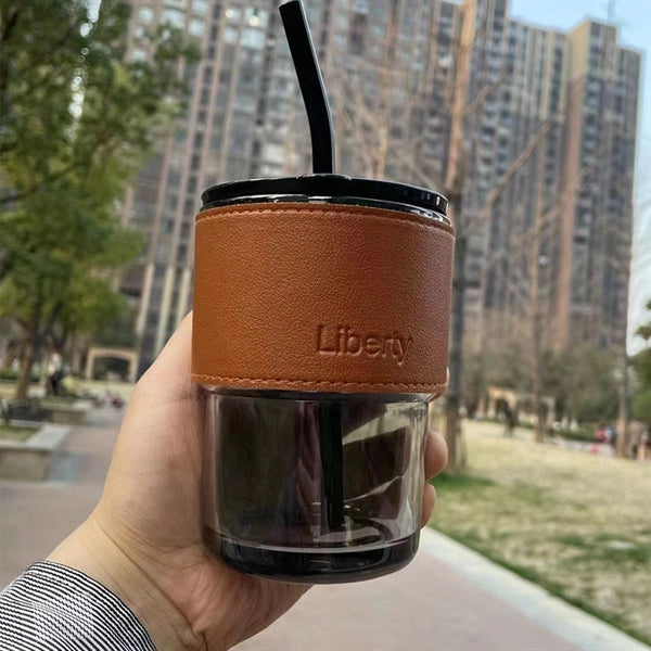 PU Leather Heat Resistant Coffee Cup Sleeve