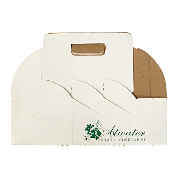 Slant-Cut 6-Bottle Cardboard Tote