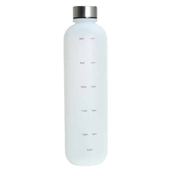 32 oz Frosted Tritan Sports Water Bottle with Time Marker