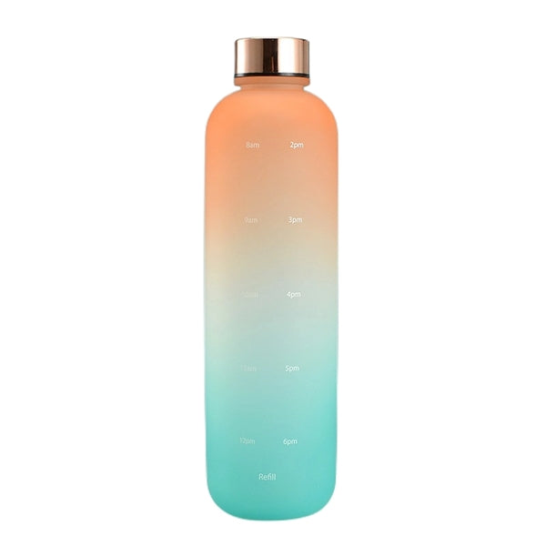 32 oz Frosted Tritan Sports Water Bottle with Time Marker