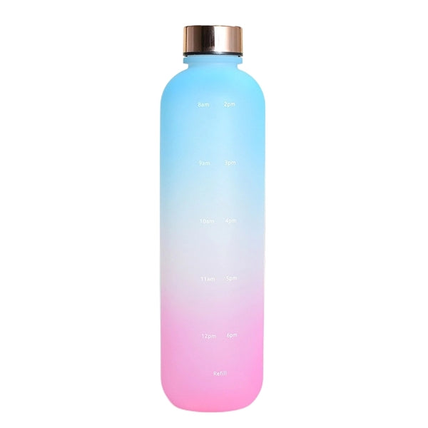 32 oz Frosted Tritan Sports Water Bottle with Time Marker