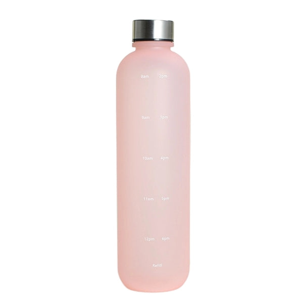 32 oz Frosted Tritan Sports Water Bottle with Time Marker