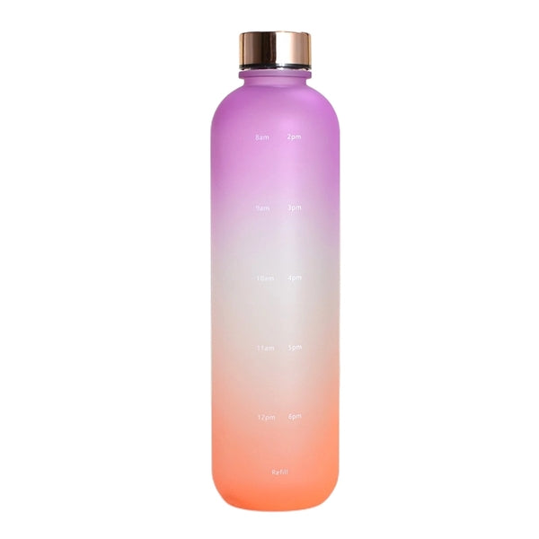 32 oz Frosted Tritan Sports Water Bottle with Time Marker