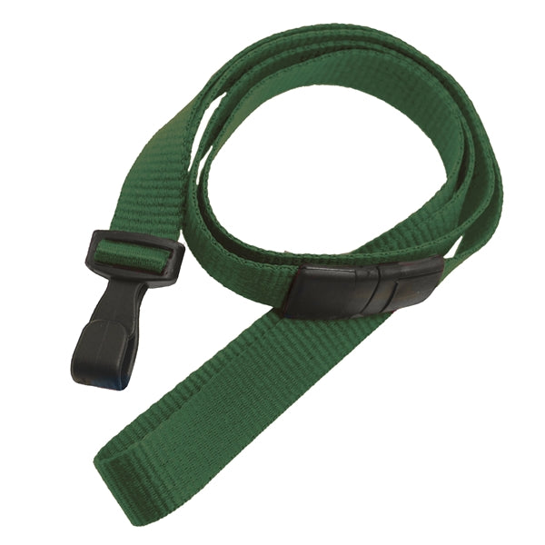 5/8" Blank Breakaway Lanyards with Wide Plastic Hook