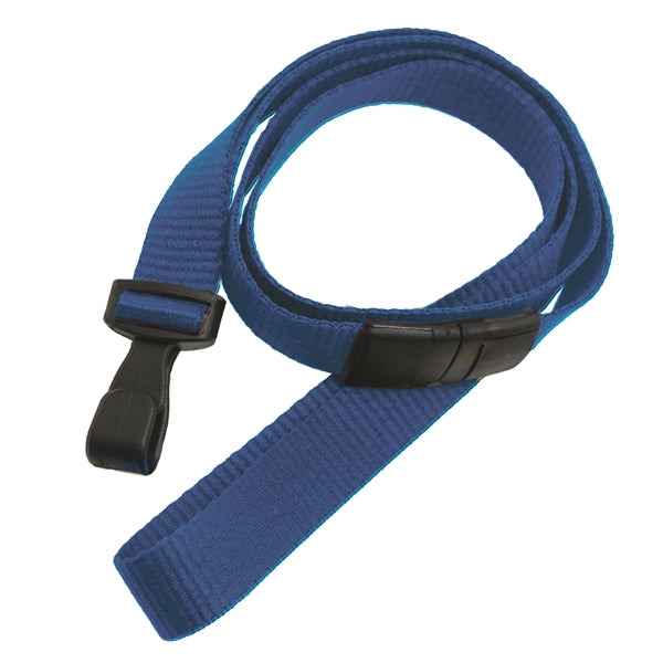 5/8" Blank Breakaway Lanyards with Wide Plastic Hook
