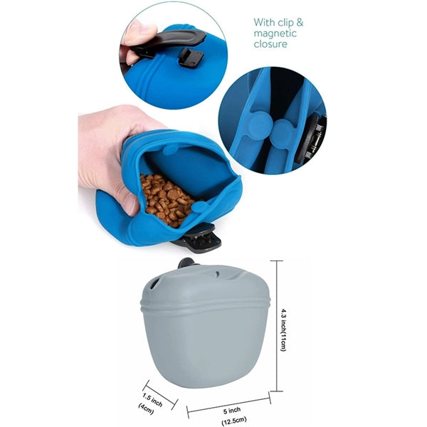 Silicone Pet Outdoor Training Reward Snack Waist Pouch