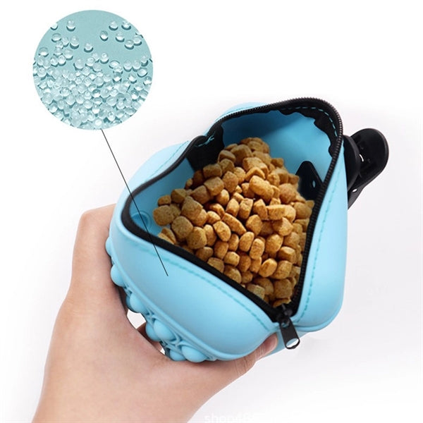 Silicone Pet Outdoor Training Reward Snack Waist Pouch