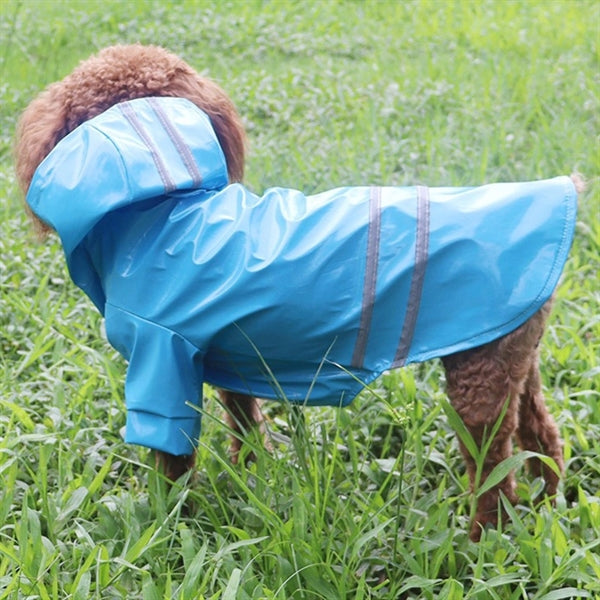 Pet Rain Coat S-XL Waterproof Jackets PU Reflective Hoody