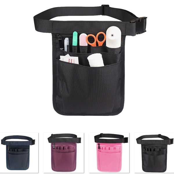 Nurse Pouch Medical Storage Multi-Compartment Tool Waist Bag