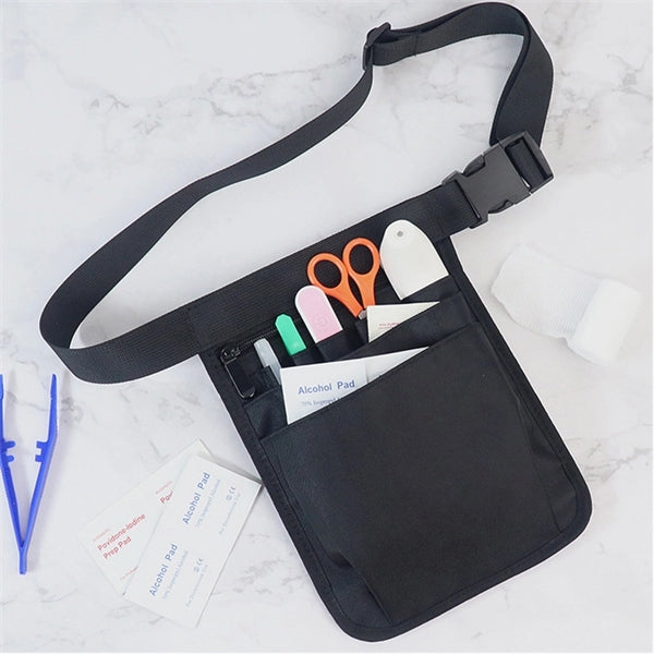 Nurse Pouch Medical Storage Multi-Compartment Tool Waist Bag