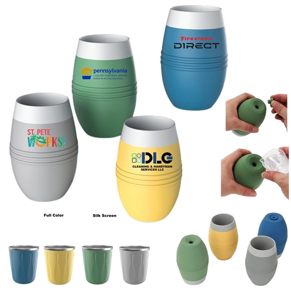 200/250 ML Silicone Insulated Ice Tumbler Cooler Wine Cup