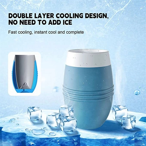 200/250 ML Silicone Insulated Ice Tumbler Cooler Wine Cup
