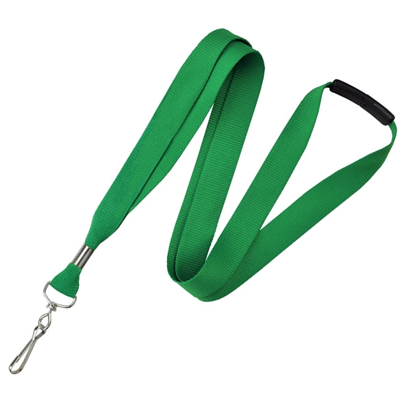 3/4" Flat Smooth Polyester Metallic Ink Custom Lanyards