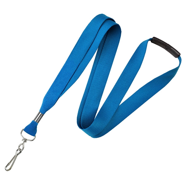 3/4" Flat Smooth Polyester Metallic Ink Custom Lanyards