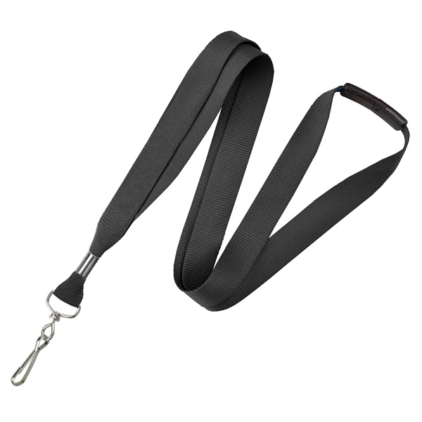 3/4" Flat Smooth Polyester Metallic Ink Custom Lanyards