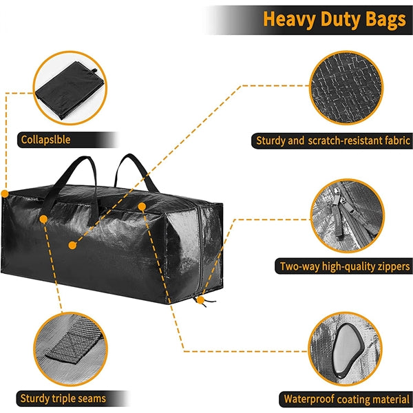 Heavy Duty Moving Bags, Extra Large Storage Totes