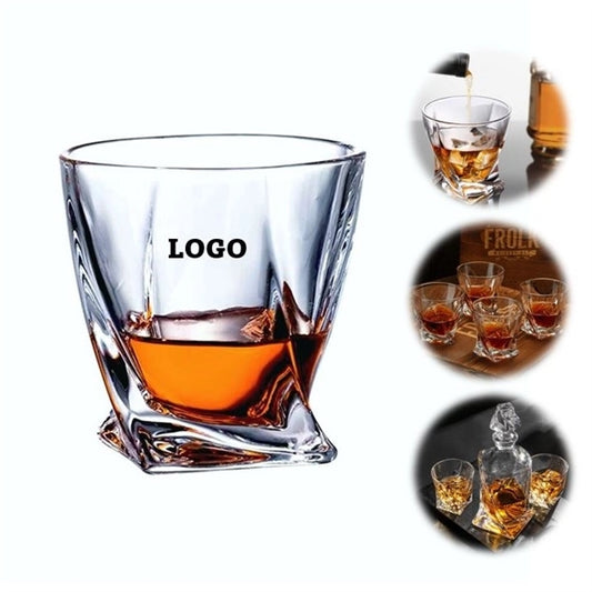 10oz Rock Whiskey Square Glass