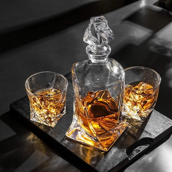 10oz Rock Whiskey Square Glass
