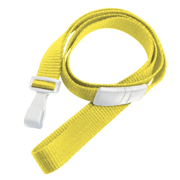 5/8" Blank Breakaway Lanyards with Wide Plastic Hook