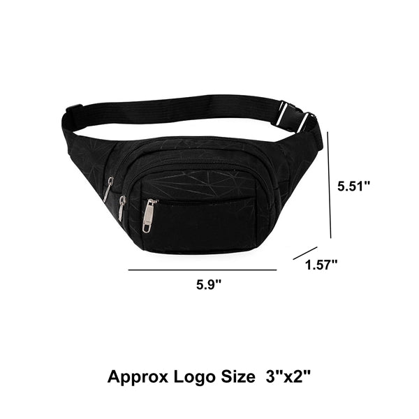 Three Zippered Fanny Pack