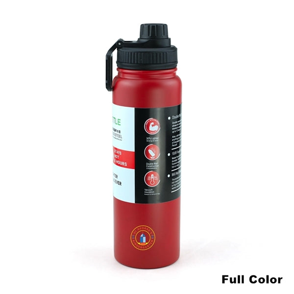 20/27/34 oz Stainless Steel Vacuum Sports Water Bottle