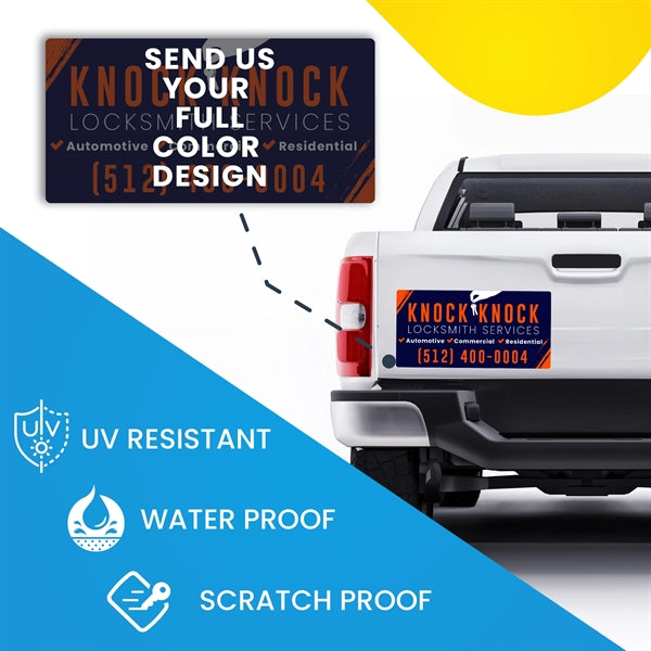 12" x 24" 30 Mil Rectangle Car and Truck Magnet