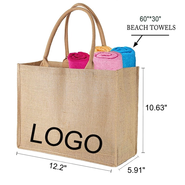 Jute Tote Gift Bags Natural Grocery Shopping
